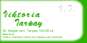 viktoria tarpay business card